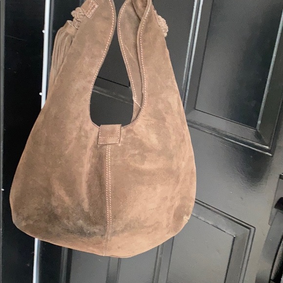 Boho 100% leather (suede) handbag - Picture 4 of 8